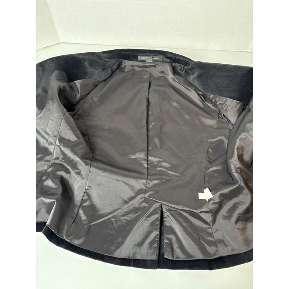 Express Design Studio Womens Black Velvet Blazer Jacket SZ 8 Whimsigoth Holiday - Picture 7 of 12